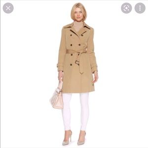 Calvin Klein Belted Double Breasted Trench Coat